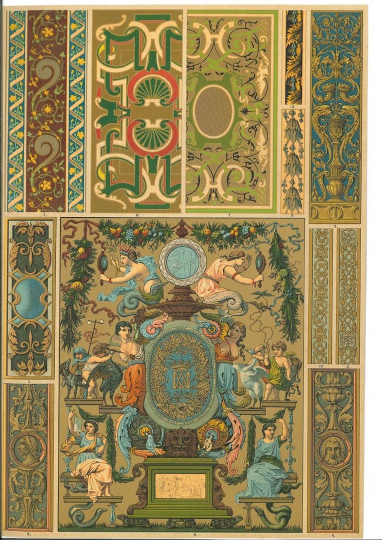 Unknown - Decorative Motifs French Renaissance - Chromolithograph ...