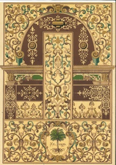 Decorative Motifs German Renaissance - Original Lithograph - Early 20th Century