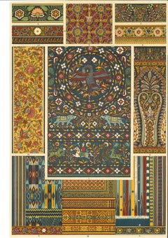 Decorative Motifs - Original Chromolithograph - Early 20th Century