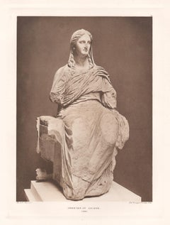 Déméter de Cnide British Museum Sculpture classique romaine photogravure