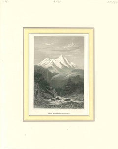 Der Grossglockner - Original Lithograph on Paper - Mid-19th Century