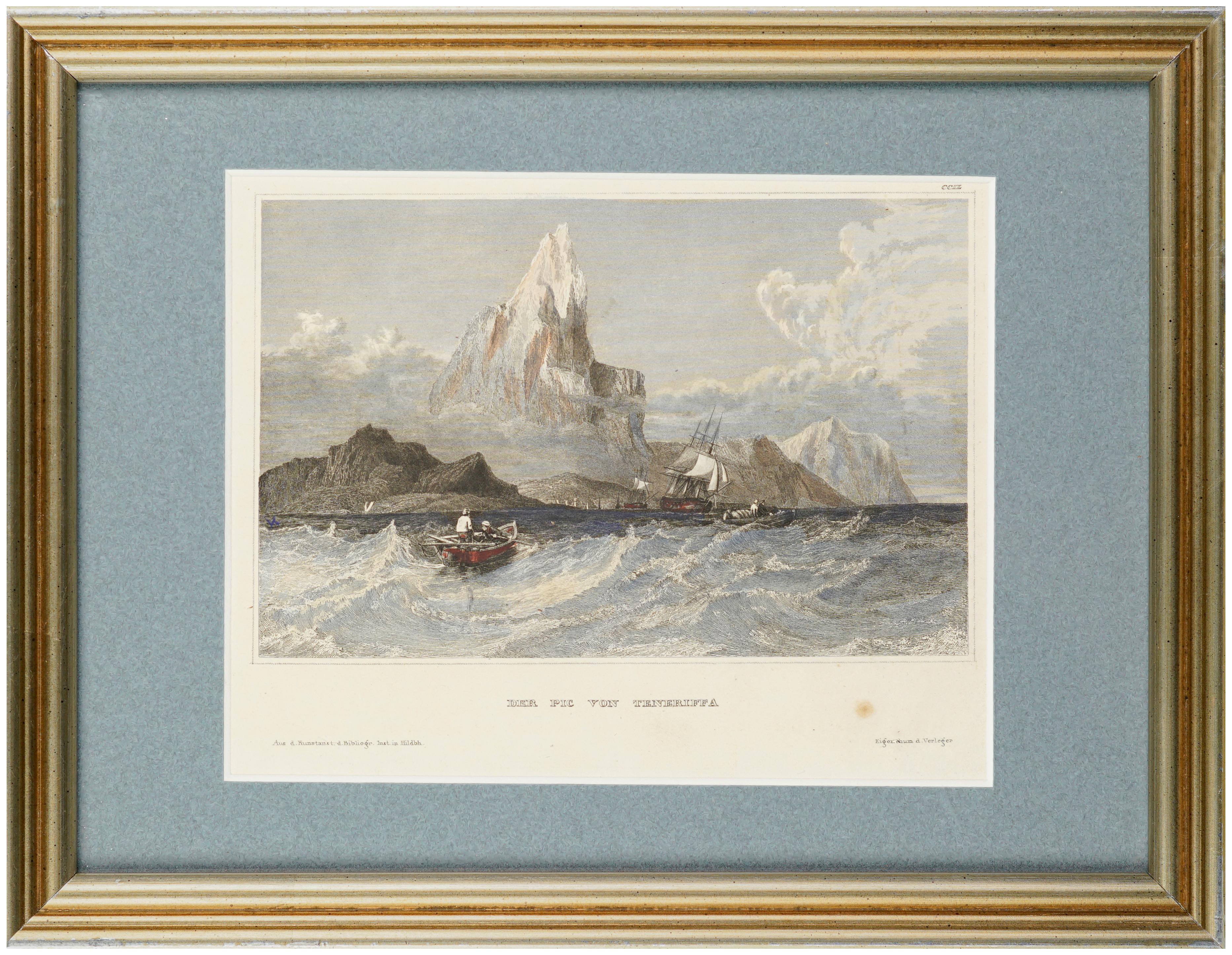 Unknown Landscape Print - "Der Pic Von Teneriffa" (Tenerife, Canary Islands)