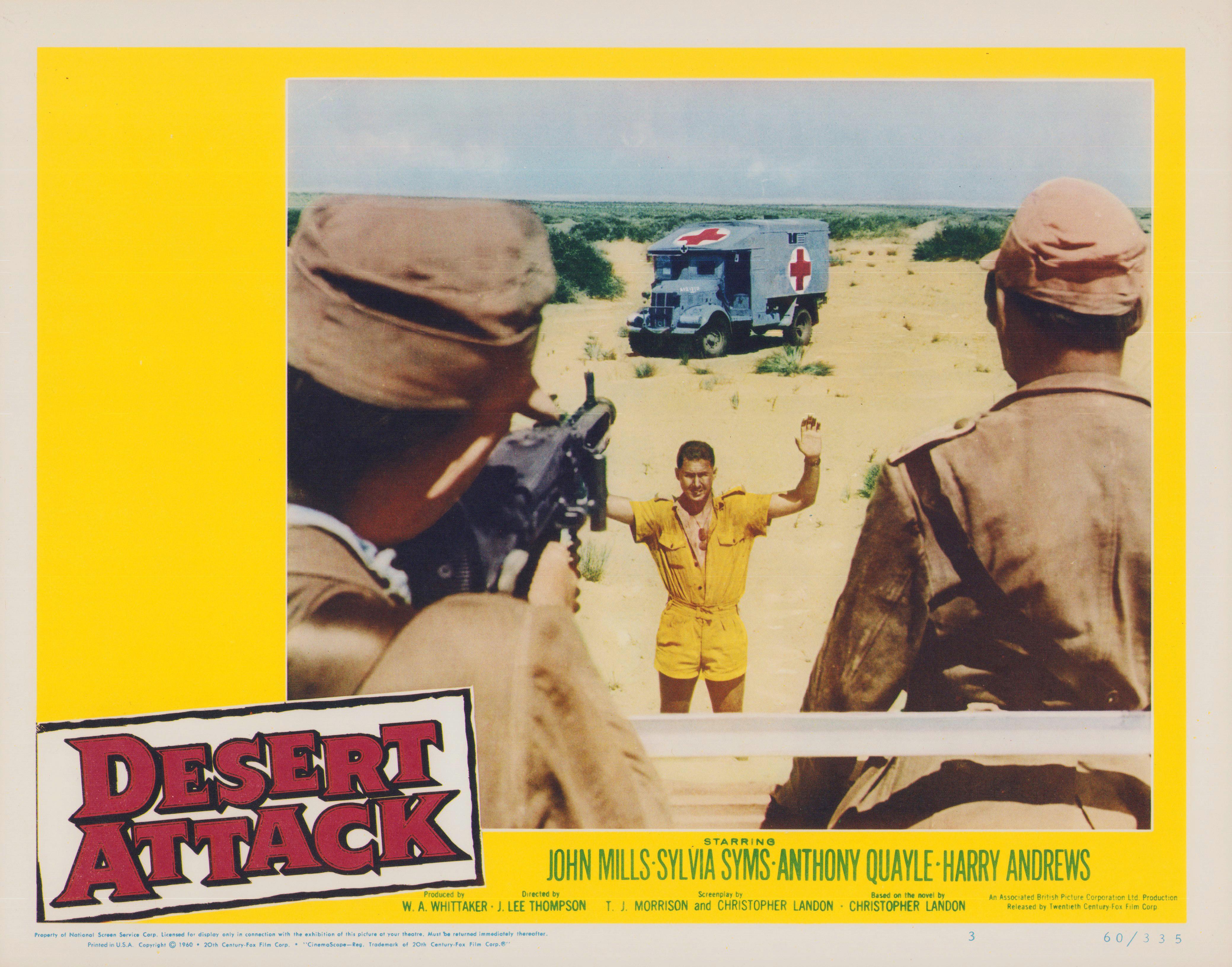 Unknown Abstract Photograph - "Desert Attack, aka Ice Cold in Alex", Lobby Card, USA 1958