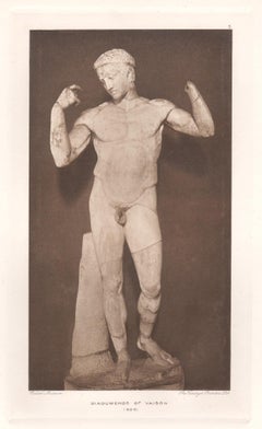 Diadumenos de Vaison, photogravure d'antiquités romaines du British Museum