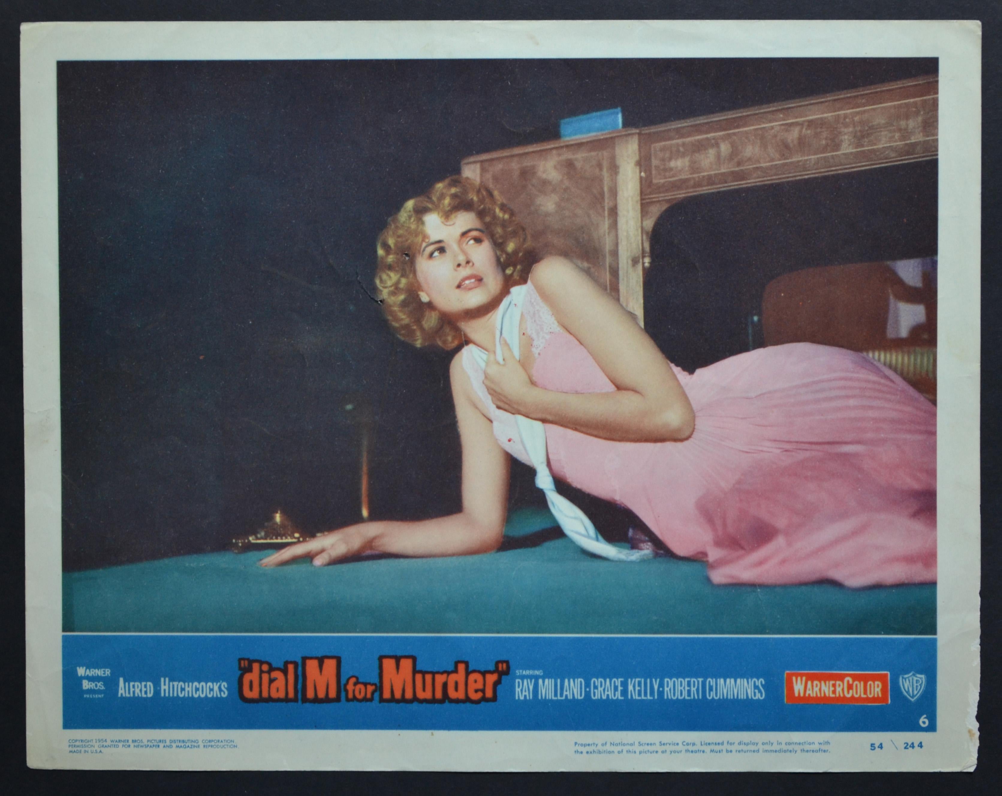 „dial M for Murder“ Original American Lobby Card of the Movie, USA 1954.