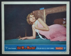 Vintage „dial M for Murder“ Original American Lobby Card of the Movie, USA 1954.