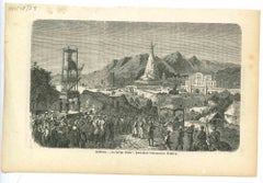 Die Heilihe Stadt - Original Lithograph - Mid-19th Century