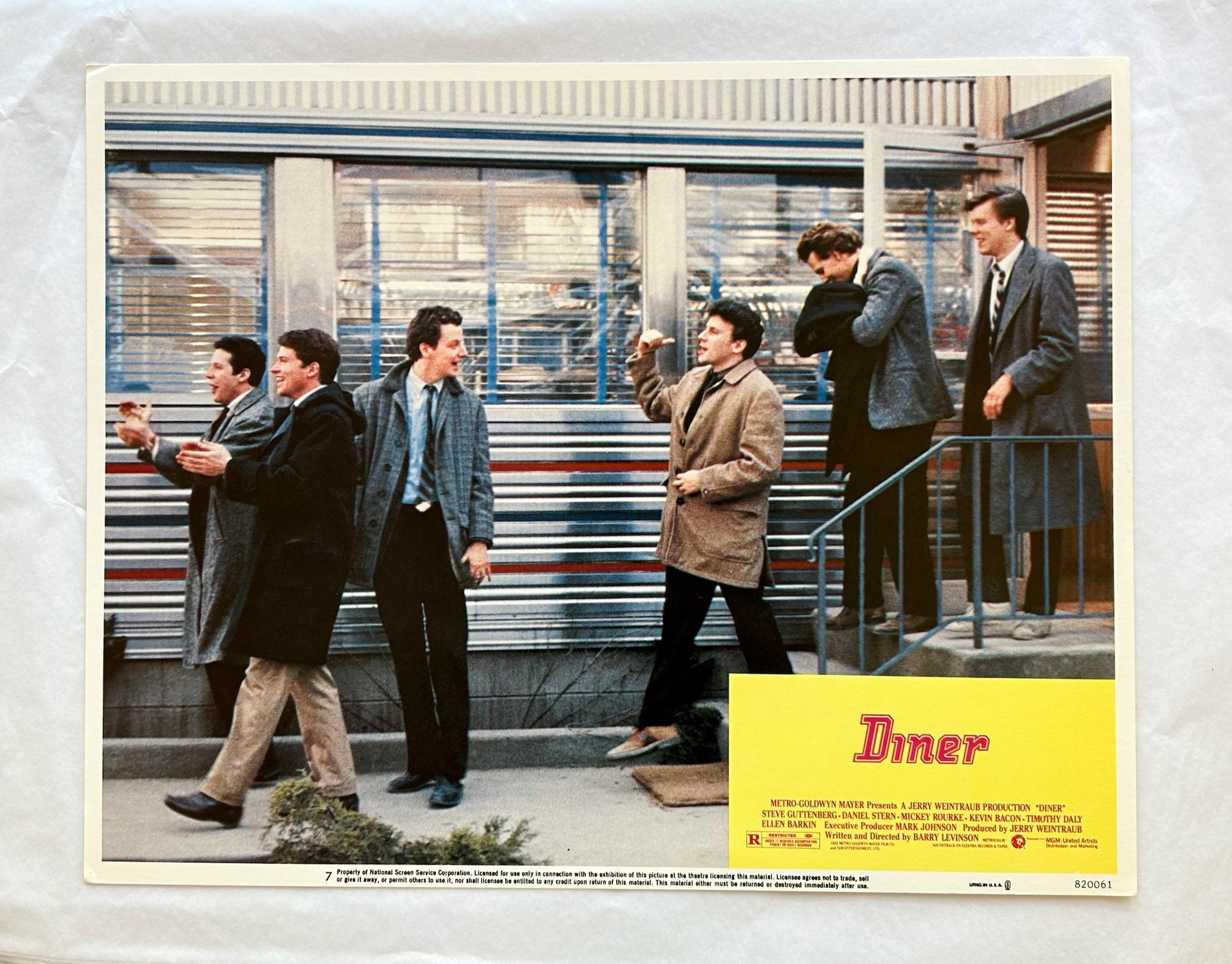 Diner Original 1982 Lobby Card - Print by Unknown