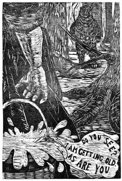 Do You See, Woodblock Print by Daniel Duford, 2013