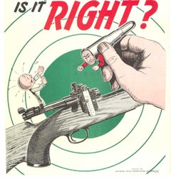 Does it FIT and is it RIGHT?  NRA original Gun Safety rare poster
