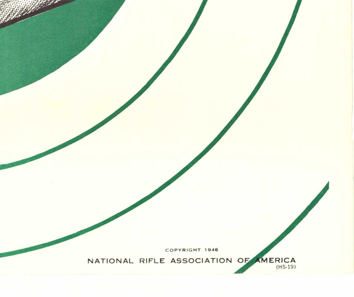Does it FIT and is it RIGHT?  NRA original Gun Safety rare poster - White Print by Unknown