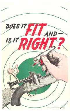 ¿Se AJUSTA y es CORRECTO?  Póster original de la NRA sobre la seguridad de las armas