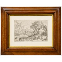 Dominique Barriere (c.1618-1678) - 18th Century Etching, The Road to the Castle