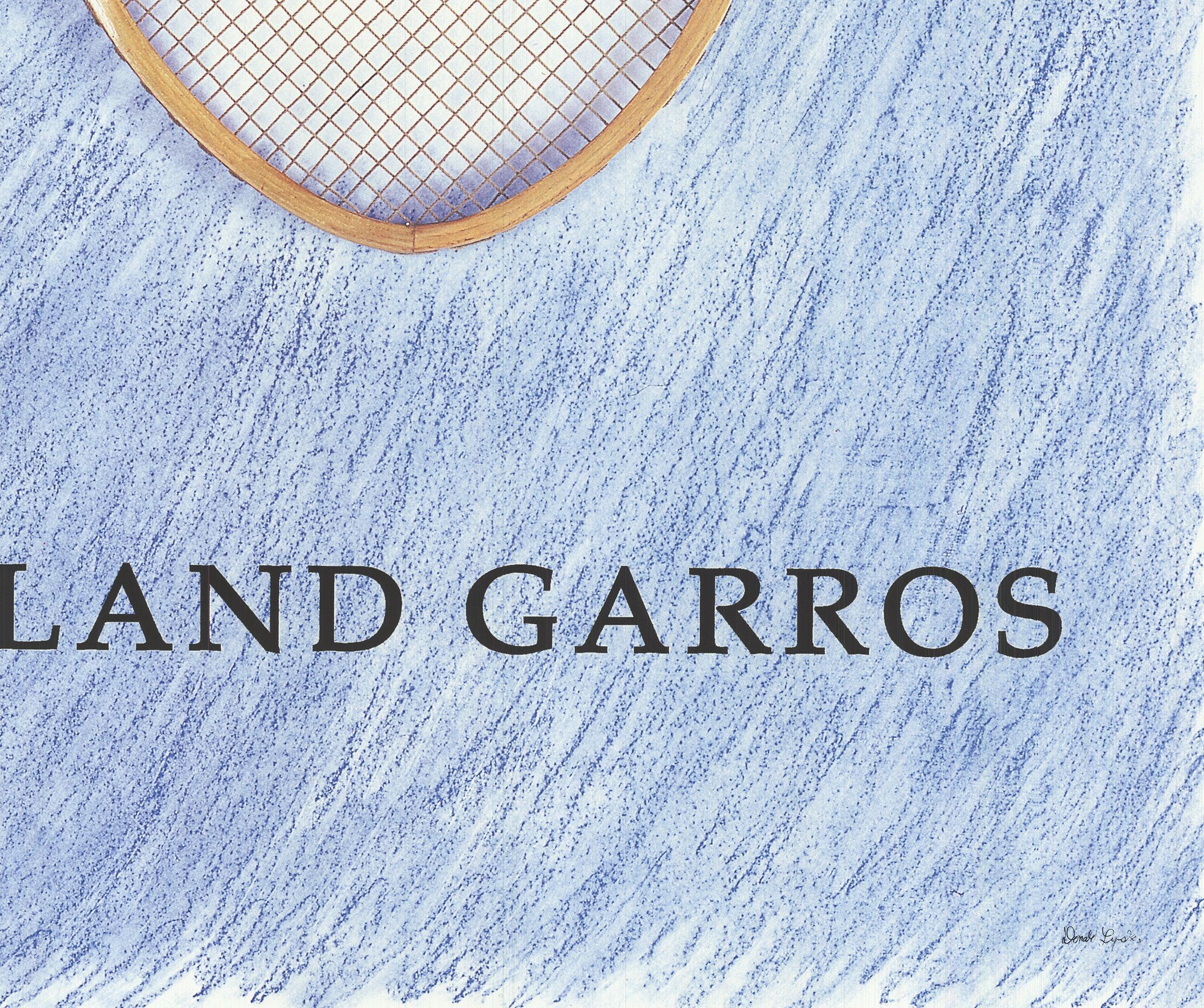 Affiche de l'« Royal Garros French Open » de 1995, Donald Lipski en vente 1