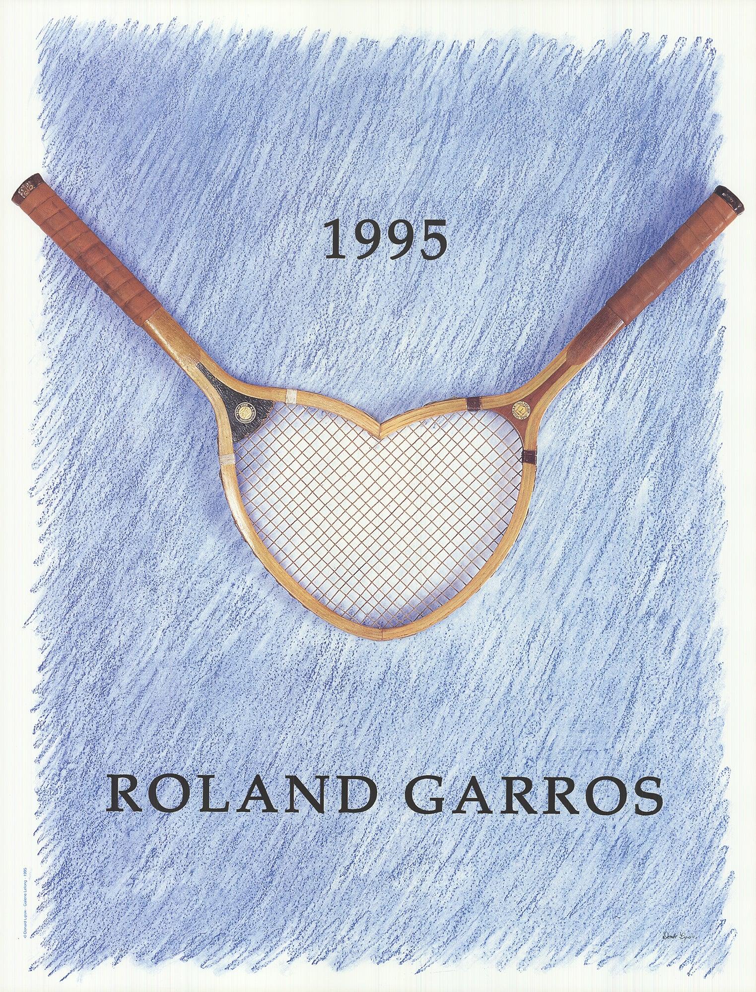 Donald Lipski 'Roland Garros Open de Francia' 1995- Póster