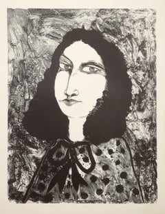 Donna, litografia surrealista di Peters Paone