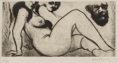 Douglas Portway (1922-1993) - 20th Century Etching, Female Nude