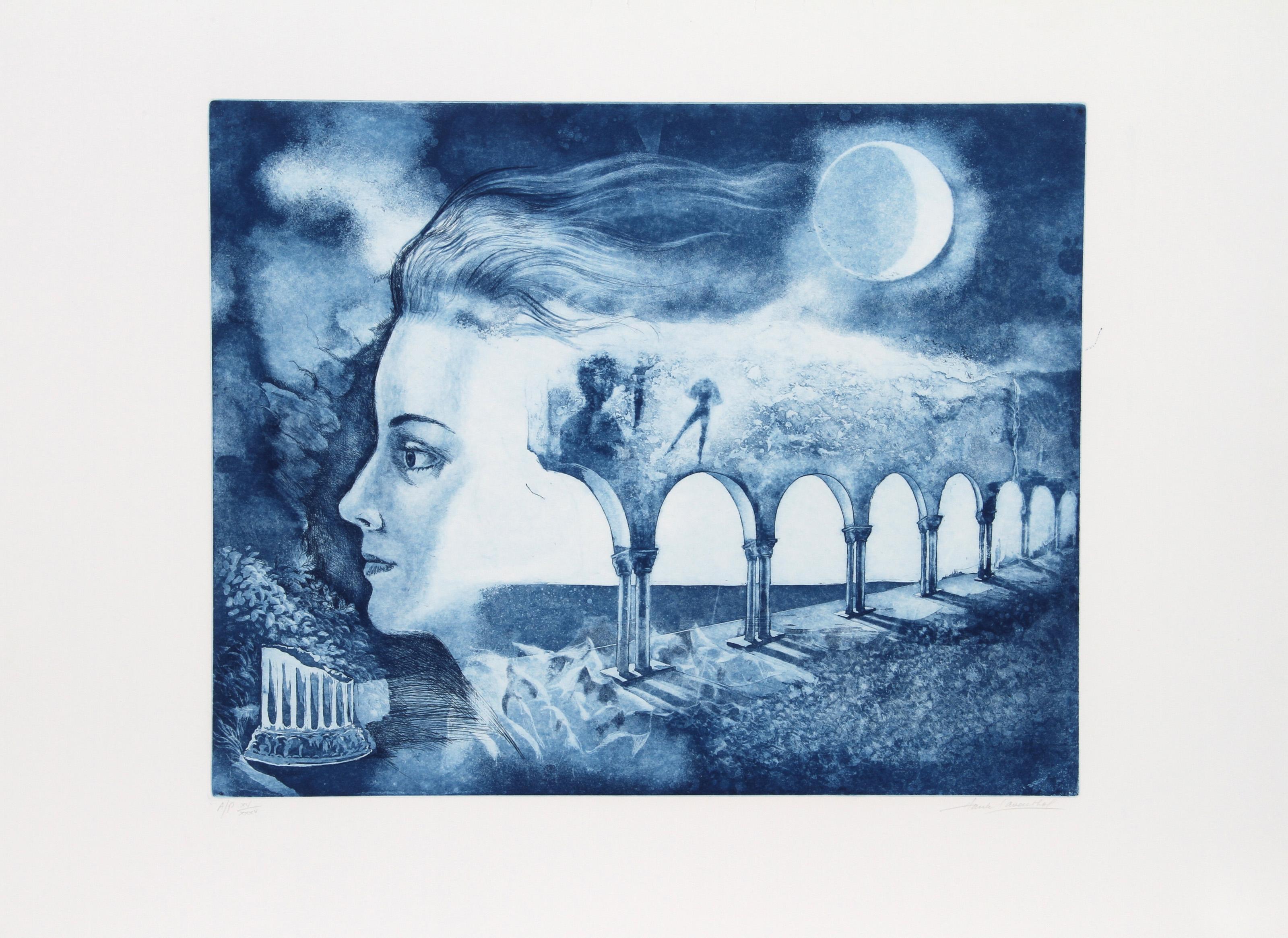 Hank Laventhol, Américain (1927 - 2001) - Rêve, Année :  circa 1980, Medium :  Aquatinte Gravure, signée et numérotée au crayon, Edition :  300, AP XXXV, Taille de l'image :  16 x 20 pouces, Taille :  22 in. x 30 in. (55.88 cm x 76.2 cm)