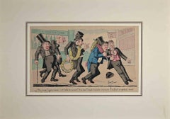 Drunkards - Original Lithograph - 1880