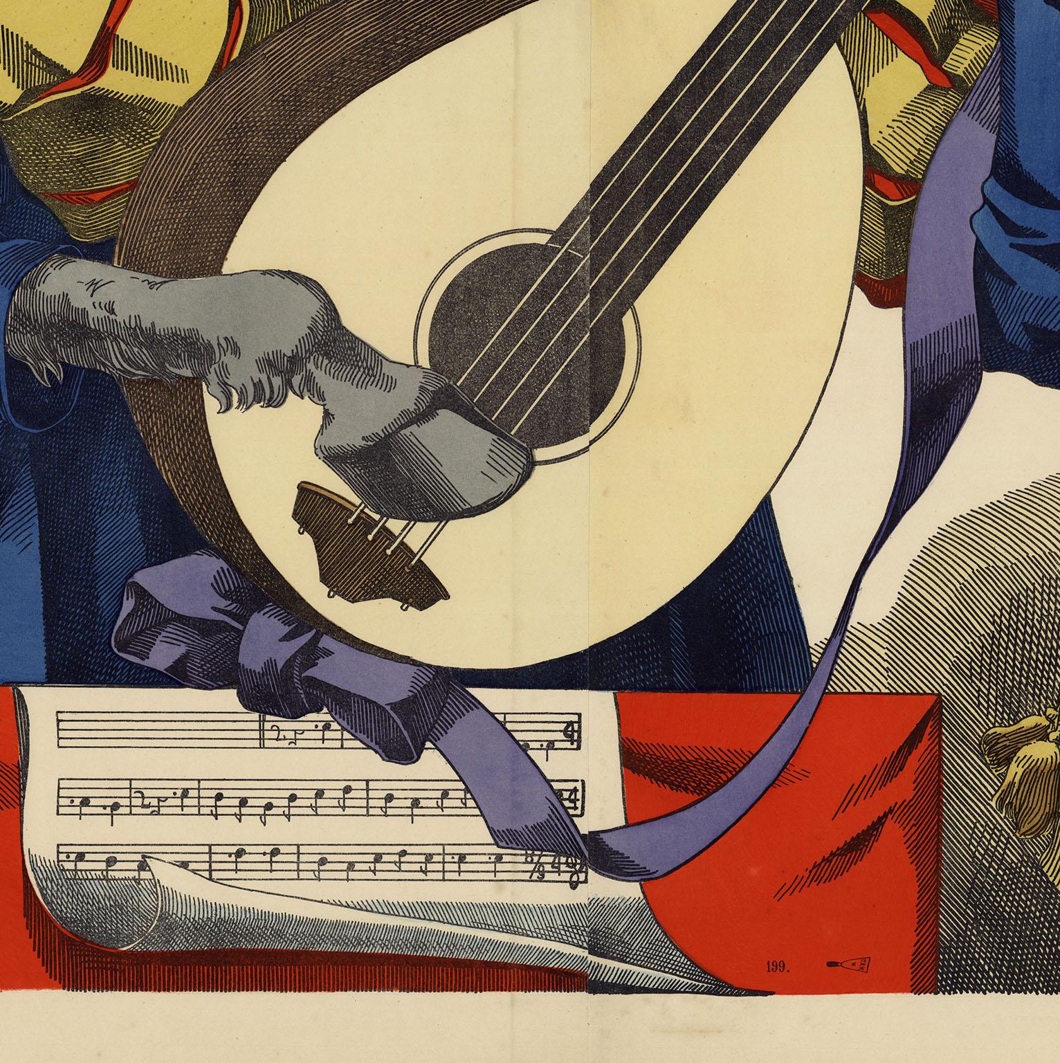 Du, du liegst mir im Herzen.  [Musicians of Bremen] - Print by Unknown