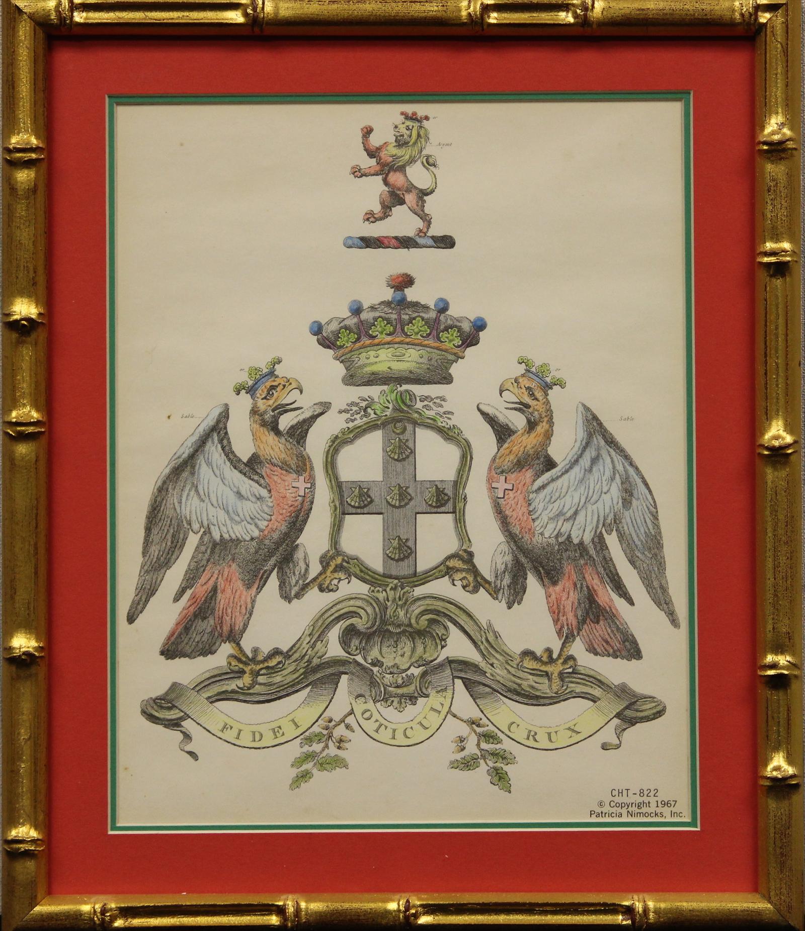 Duke of Buckingham Heraldisches Wappen – Print von Unknown