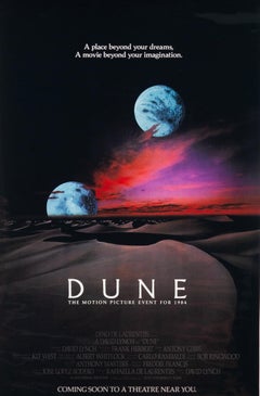 Dune 1984 David Lynch Original Vintage Movie Poster One Sheet