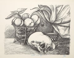 Natura morta olandese, litografia surrealista di Peters Paone