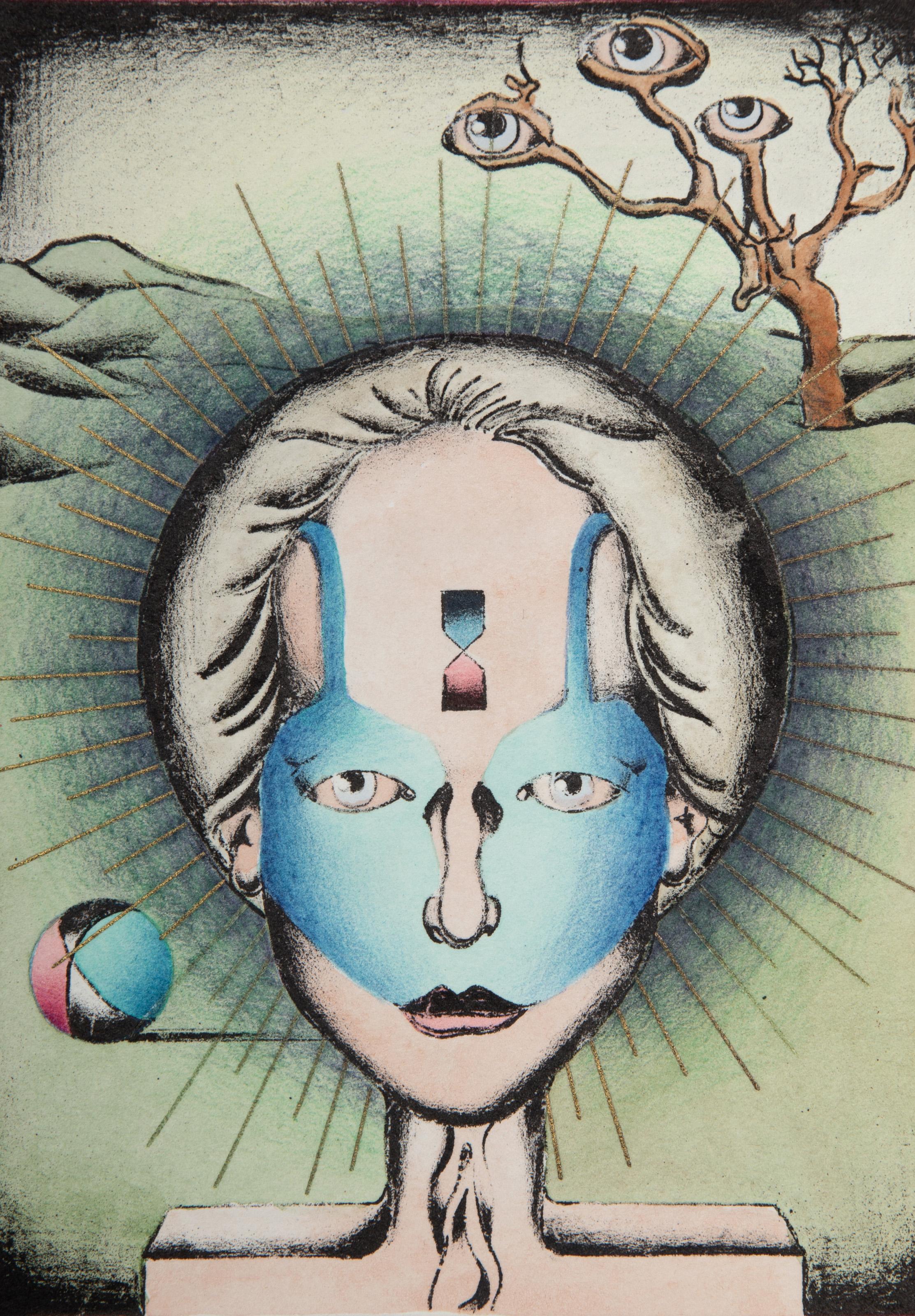 Earth Is But A Small Ball, Surrealist Etching by Douglas C. Backhaus For Sale 1