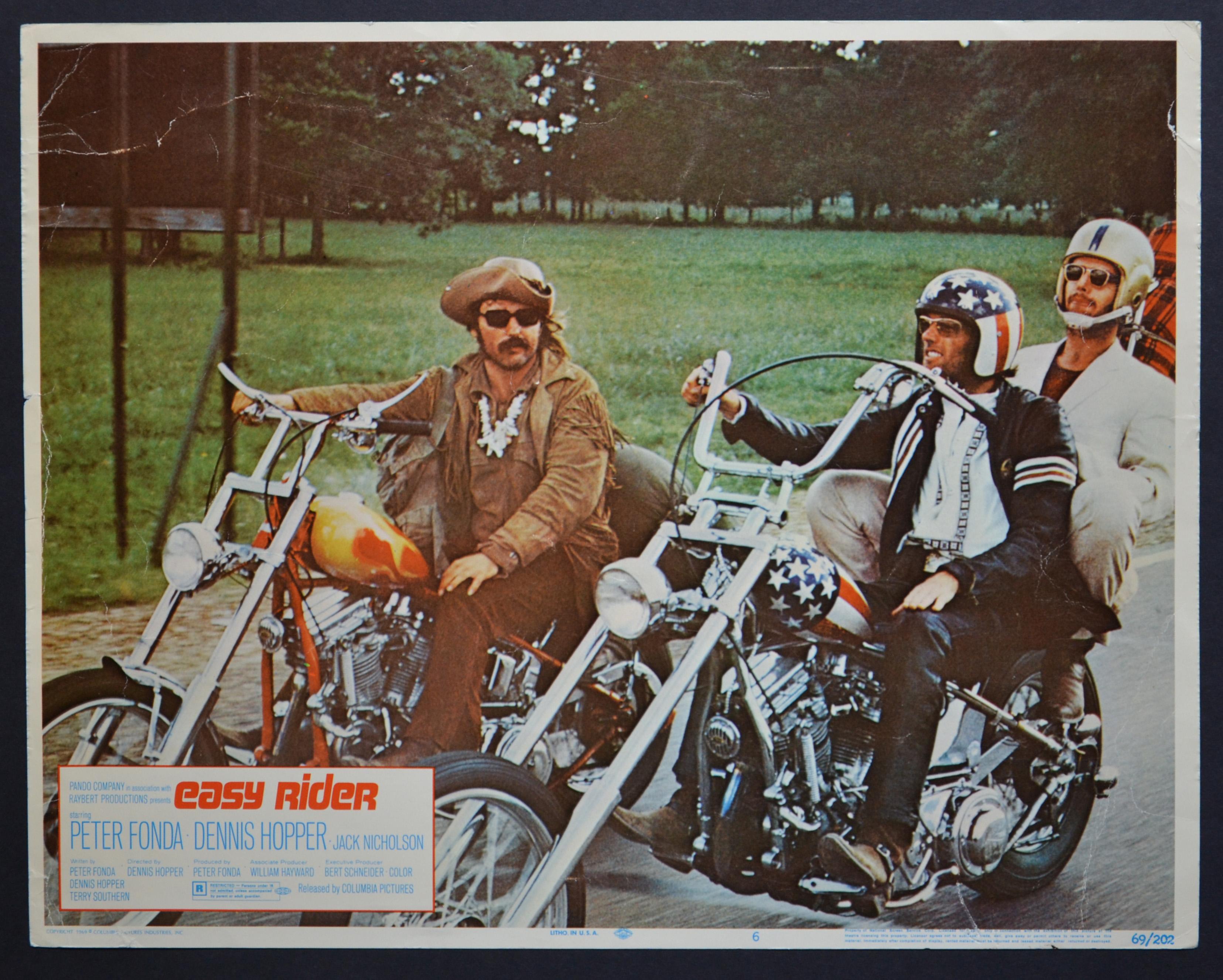 Unknown Interior Print – „Easy Rider“ Original amerikanische Lobby-Karte des Films, USA 1969.
