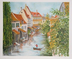 Eau Claire, litografia impressionista di Claude Tabet