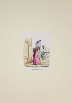 Ebrea Maritata (épousée juive)  Lithographie - 1849