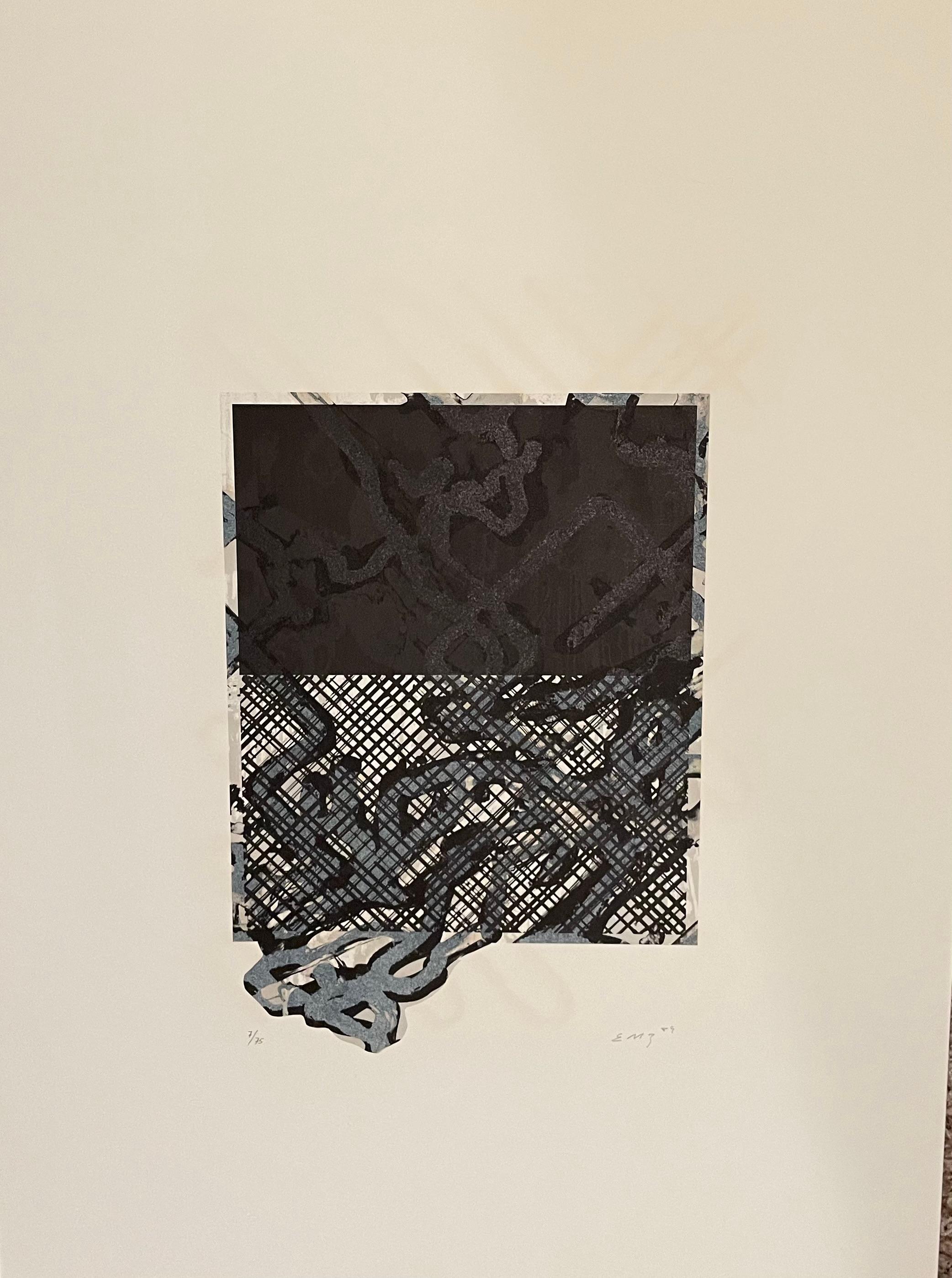 Unknown Abstract Print - Ed Moses artist, limited edition lithograph, "Untitled 7"