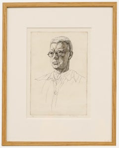Edgar Holloway (1914-2008) - FramedEtching, Portrait of Alec Buckels (1892-1972)