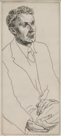 Edgar Holloway (1914-2008) - Mid 20th Century Etching, Stephen Spender