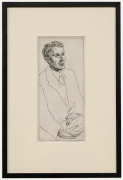 Edgar Holloway (1914-2008) - Mid 20th Century Etching, Stephen Spender