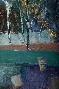 Edgewood Park II, Abstract Monoprint by Manuel Rodriguez Jr.
