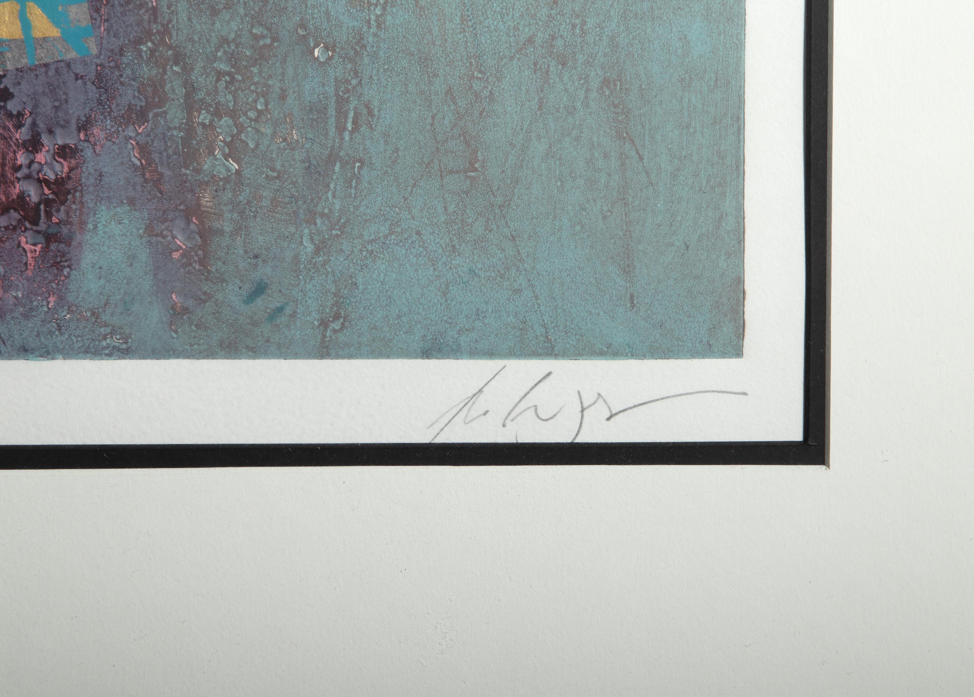 Edgewood Park II, monogravure abstraite de Manuel Rodriguez Jr. en vente 2