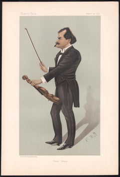 Edward Strauss, Vanity Fair, Komponist und Violinist, Musikporträt, 1895