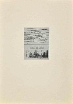Eglé - Ex-Libris - Xilografía - 1977
