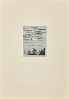 Eglé - Ex-Libris - Holzschnitt - 1977