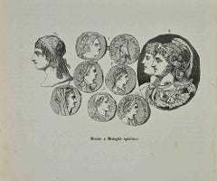 Ägyptische Münzen und Medaillen – Lithographie – 1862