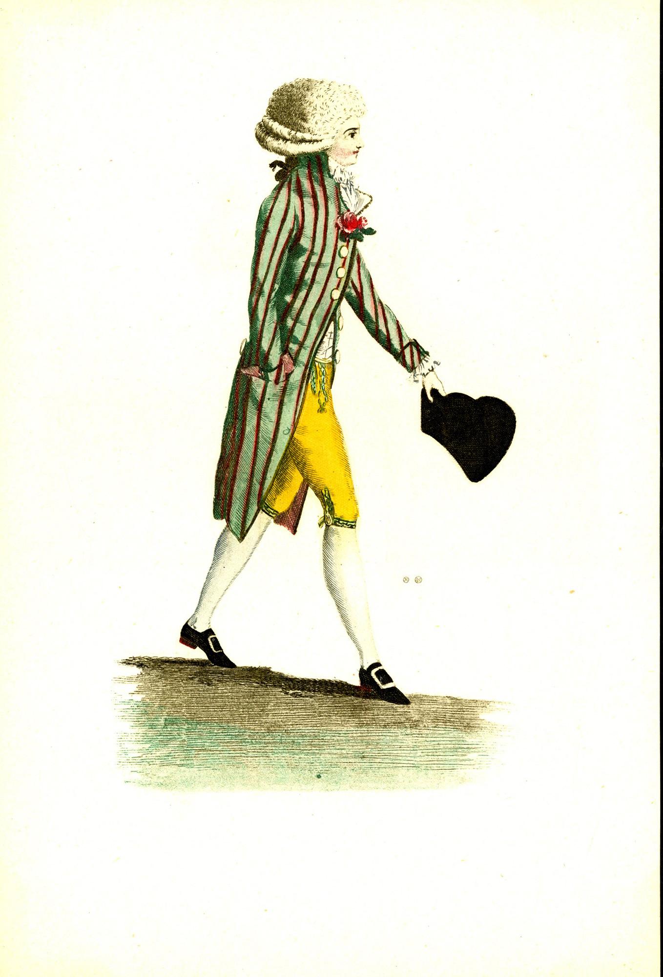 Otto tavole di moda del XVIII secolo dal portfolio Modes, di M. Connat in vendita 1