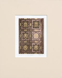 "El Escorial", Spanish Renaissance Architecture Door Tile Etching, by Faber