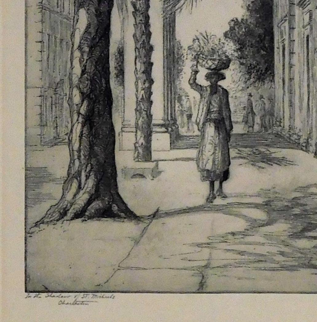 Incisione originale di Elizabeth O'Neil Verner, 1928 circa, Charleston in vendita 1