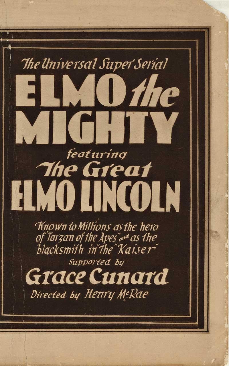 Elmo the Mighty, le grand chariot de hall d'entrée d'origine d'Elmo Lincoln - Réalisme américain Print par Unknown