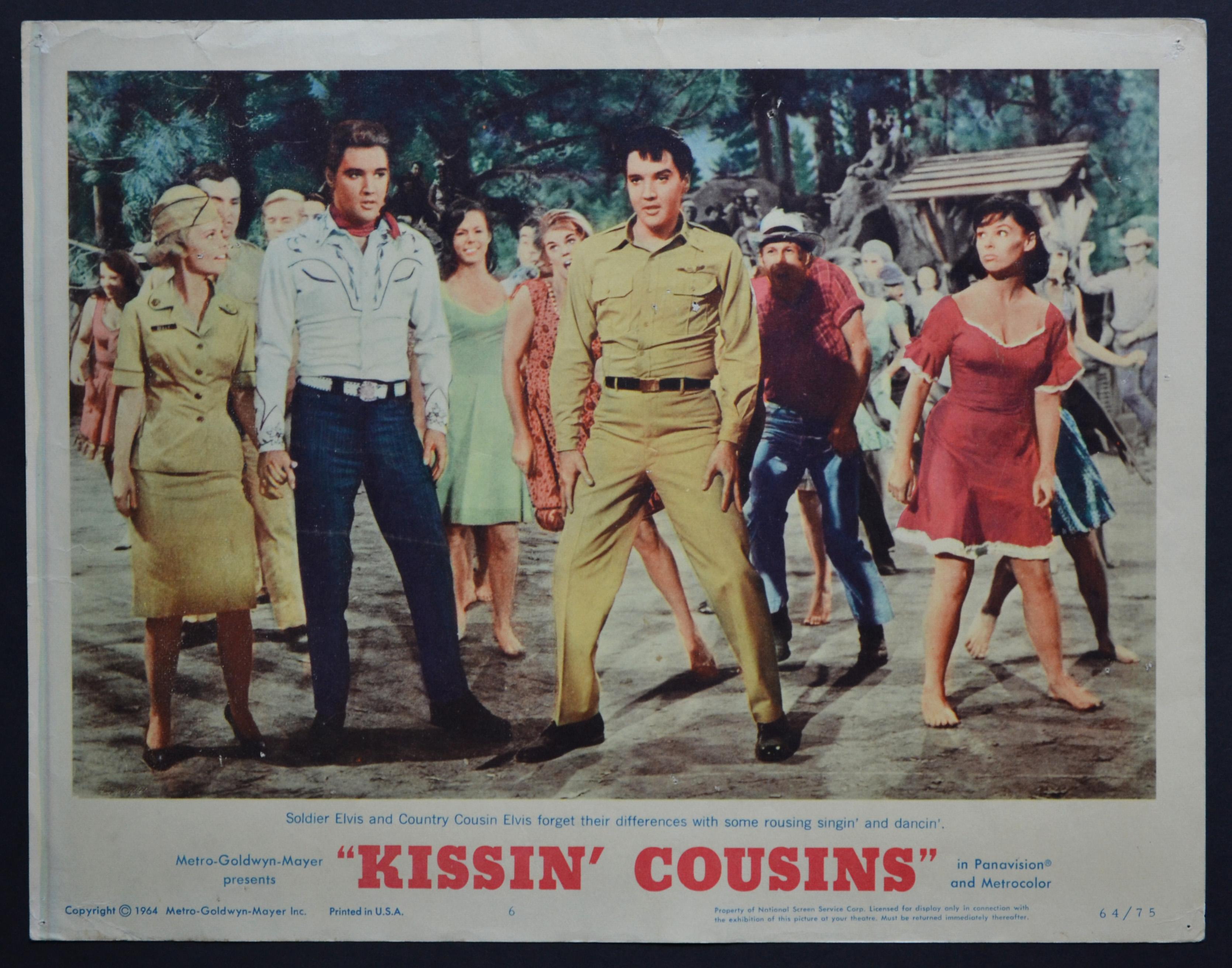 Unknown Interior Print – Elvis Presley „KISSIN' COUSINS“ Original amerikanische Lobby-Karte, USA 1964.