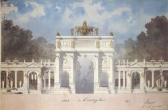 Emmanuel Brune 'Arc de Triomphe' 1989- Offset Lithograph