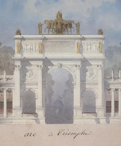 Emmanuel Brune 'Arc de Triomphe' 1989- Offset Lithograph