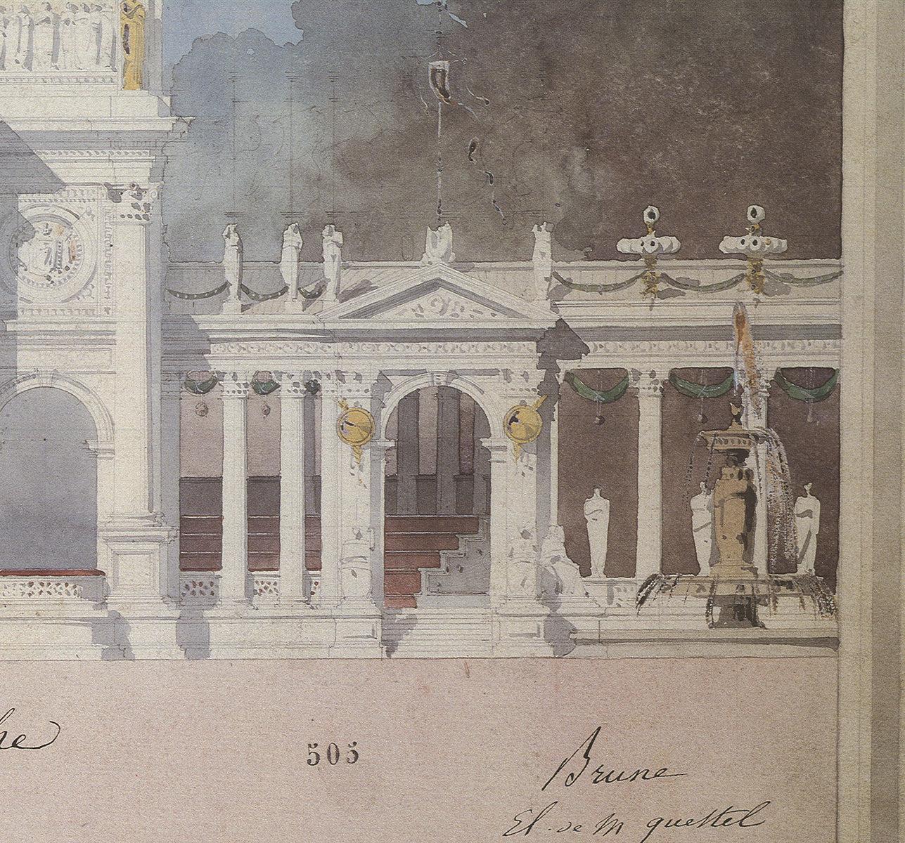 Emmanuel Brune Arc de Triomphe 1989- Lithographie offset 2