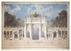 Emmanuel Brune Arc de Triomphe 1989- Lithographie offset